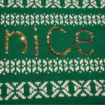 Tiara International  women’s green ugly Christmas sweater Sz M EUC Photo 1