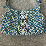 Vera Bradley  Riviera Blue Adjustable Strap On The Go Crossbody Purse Bag Photo 1