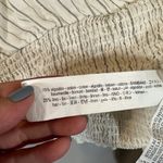 ZARA  White Striped V-Neck Kimono Sleeve Accordion Trim Cropped Top Women Sz S Photo 7