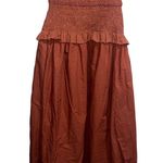 Ulla Johnson NEW NWT  Madeline Smocked Midi Dress Clay Photo 11