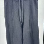 Nanette Lepore  Black Wide Leg metallic sweater Pants pull on XL casual office Photo 6