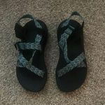 Chacos Chaco Black and Teal Sandals Photo 0