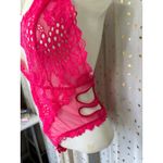 Victoria's Secret  Plunge V-Neck Cutout Lace Mesh Thong Teddy Bodysuit Lingerie S Photo 1