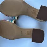 J.Crew Women’s Classy Seasonal Style Woven Mule Raffia Rainbow Sandals Sz 8.5 Photo 5