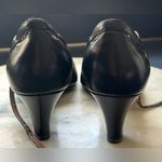 Naturalizer NATURALIZE Black Strappy Summer Kitty Heels Leather Upper Balance Sz 11M Photo 7