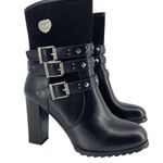 Milwaukee Performance MBL9433 leather motorcycle boots Triple Buckle Size 8 Black Photo 0