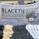 Blacktie Oleg Cassini Vintage sequined dress Gold Size 4 Photo 2