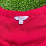 Candie's  button front women’s cute preppy red top (L) Photo 1