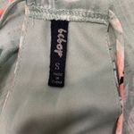 Bebop Floral Sage Green Mini Summer Shift Dress Size Small Photo 11