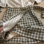 ZARA NWT  Ecru Textured Check Cut-Out Mini Dress Photo 10