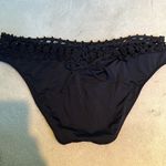 Ale By Alessandra  Free Spirit Crochet-Trim Bikini Bottom in Black Photo 4