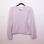 Nation LTD Daryl Femme Puff Long Sleeve Crew Neck Pullover Sweatshirt Sweater L Photo 0