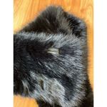 Banana Republic  Black Faux Fur Scarf‎ Wrap Photo 2
