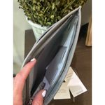 Senreve GRAY Embossed Leather Bracelet Pouch Clutch Grey Womens Size OS Photo 9