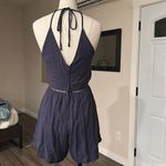 Blue Rain Lace up romper Photo 2