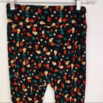 LuLaRoe  Bird Print Red Blue Cream OSFA Leggings Photo 3