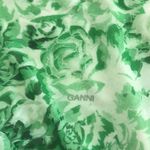 Ganni  Floral Ruched Stretch Mesh Top Photo 2