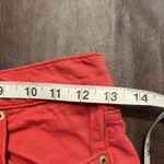 BDG Urban Outfitters Womens Jeans Red High Rise Straight Leg Raw Hem Size‎ 26 Photo 12