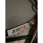 JUST FAB Long Sleeve Floral Print Blue A Line Rayon High Neck Dress 2X Photo 5