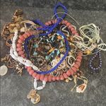 Bag of Miscellaneous Vintage and Costume Jewelry Gold Photo 1