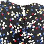 ZARA Black Multicolor Confetti Dot Print Long Sleeve Maxi Dress Size Medium Photo 8