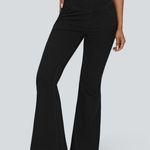 Halara  Flex™ Denim High Waisted Crossover Casual Flare Jeans Lg Petite NWT Photo 0