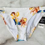 Bar III Side Tab Hipster Bikini Bottoms Size S White Floral Iris New Photo 0
