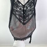 Victoria's Secret Lace & Mesh Bustier Black White Size 34B Photo 7