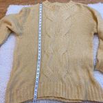 Aerie Happy Place Pale Yellow Oversized Cable Knit Sweater Wool Blend Size S/P. Photo 3