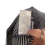 Banana Republic Women XS Striped Soft Short Sleeve Button Back Shirt Photo 4