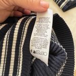 frame denim FRAME Striped Rib Knit Tee Navy Multi 70s Style T Shirt Photo 7