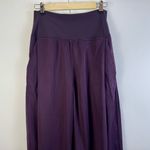 Lululemon Wide leg Culottes Cropped Purple Burgundy Sz 6 Pleat Pocket Athleisure Photo 1