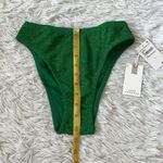 Good American  Sparkle Good Waist Cheeky Bikini Bottom Summer green size 0/XS Photo 5
