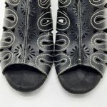 Mountain Sole Shoes Womens Size 8 Black Slip On Heeled Sandals Wedge Heel Photo 4