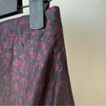 Urban Outfitters Rosa Black & Burgundy Floral Satin Mini Skirt S Photo 6