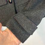 Diane Von Furstenberg  El Dorado Grey Button Up Wool Blend Pea Coat Jacket Size 4 Photo 11