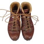 Vtg Vasque Highlander Leather Hiking Boots Women's 8.5M Vibram Italy‎ Gorpcore Brown Size 8.5 Photo 2