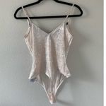 Guess Nude Pink Corduroy Bodysuit Photo 1