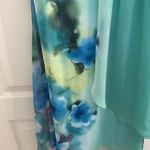 Petit Monde Light Teal Watercolor Dress Photo 2