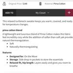 Lululemon Size M Cozy Calling Turtleneck Sweater Heathered Pesto Pima Cotton Yak Photo 8