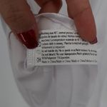 Ekouaer  White Cowl Neck Camisole Tank Top Sheer Back Mesh Size M Photo 4