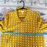 Garnet Hill  Womens Boho Chic Tunic Top Size Medium Ruffle Sleeve Textured Artsy Photo 4