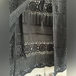 Forever 21 Black Crochet Swim Cover-Up Kimono  size small Photo 3