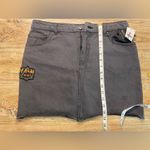 Junkfood Rock By Junk Food | Def Leppard Black Denim Mini Skirt, Size 9 Photo 2
