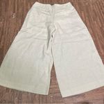 EUN HWA Paris Tan Linen Wide Leg Culottes Cropped Capri Pants Lagenlook 46 Size undefined Photo 4