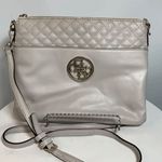 Guess  Womens Crossbody Bag Quilted Long Straps White Large Photo 0