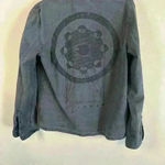 Knot Sisters  Denim long sleeve shirt/  Jacket Women's Medium with patches Gypsy Photo 2