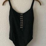 Xhilaration Xhiliration Black One Piece Silver Hardware NWOT Photo 0