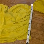 Lulumari LulúMari Off the shoulder puff sleeve mustard yellow top size L Photo 6