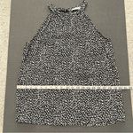 Diane Von Furstenberg  silk blend black/white print halter top blouse Size M Photo 5